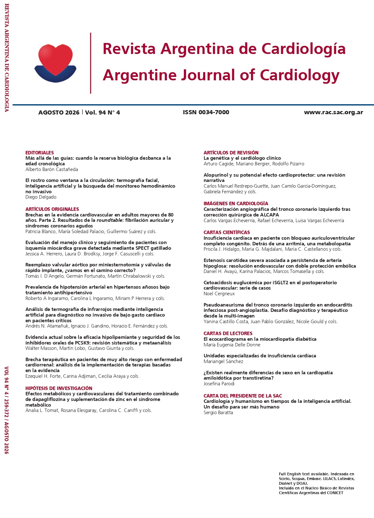 					Ver Rev Argent Cardiol 2026 Vol. 94 Nro. 4
				